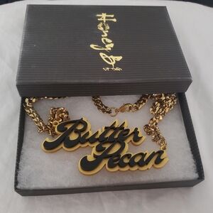Butter Pecan Acrylic Necklace